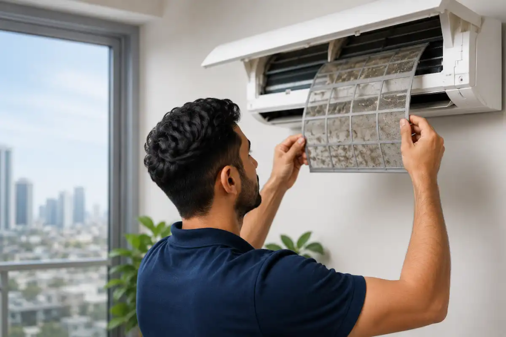 AC Filter Cleaning Guide UAE-1