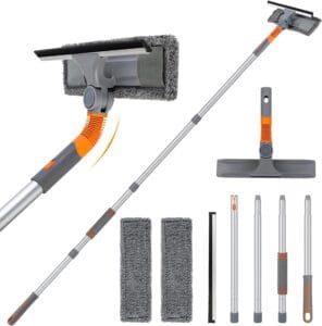 AIRFULAE 2-in-1 Window Squeegee Cleaner