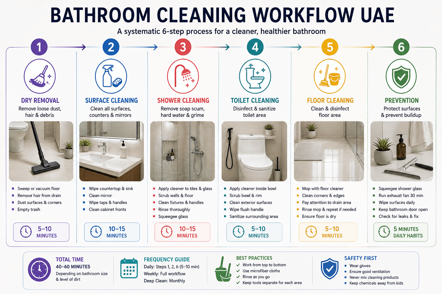 Bathroom Cleaning Workflow UAE