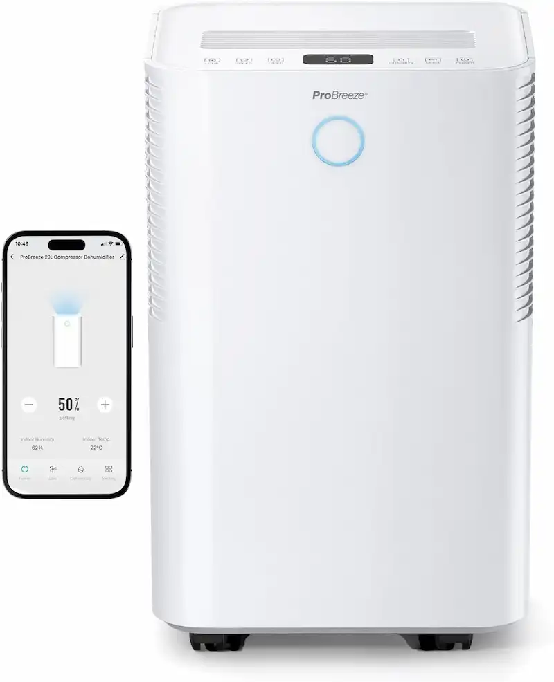 Pro Breeze 20L Day Smart Dehumidifier
