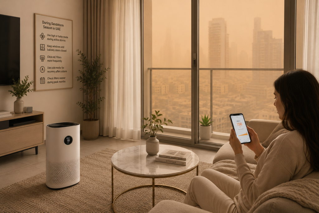 best-air-purifiers-uae-3 during sandstorm in the uae