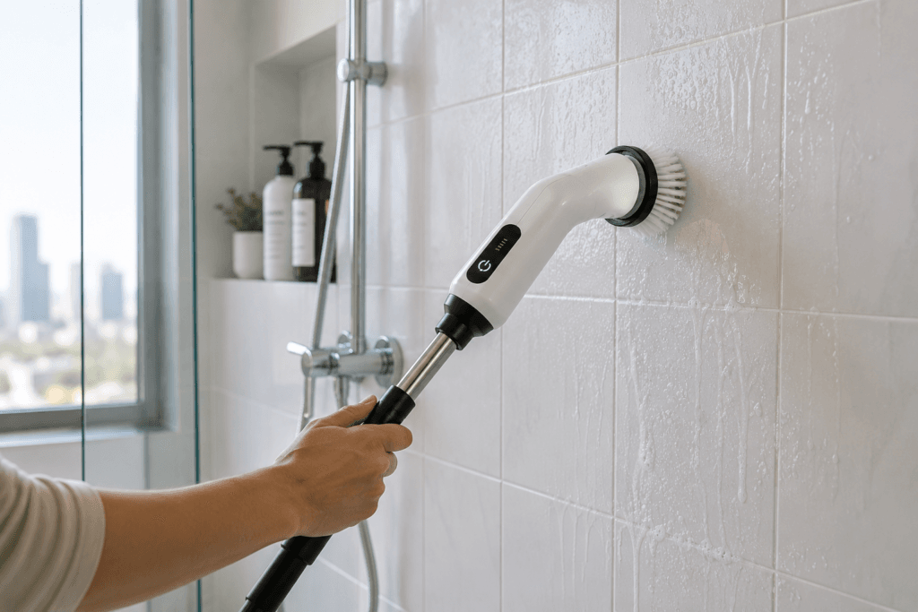 Leebein electric spin scrubber cleaning tile wall UAE bathroom