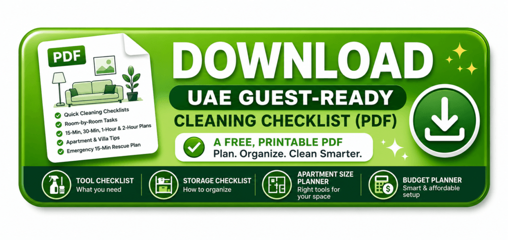 Free UAE Guest-Ready Cleaning Checklist (PDF)