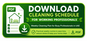 Download the Cleaning Schedule for Working Professionals