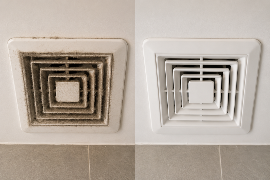 bathroom exhaust fan cleaning UAE apartment ventilation.
