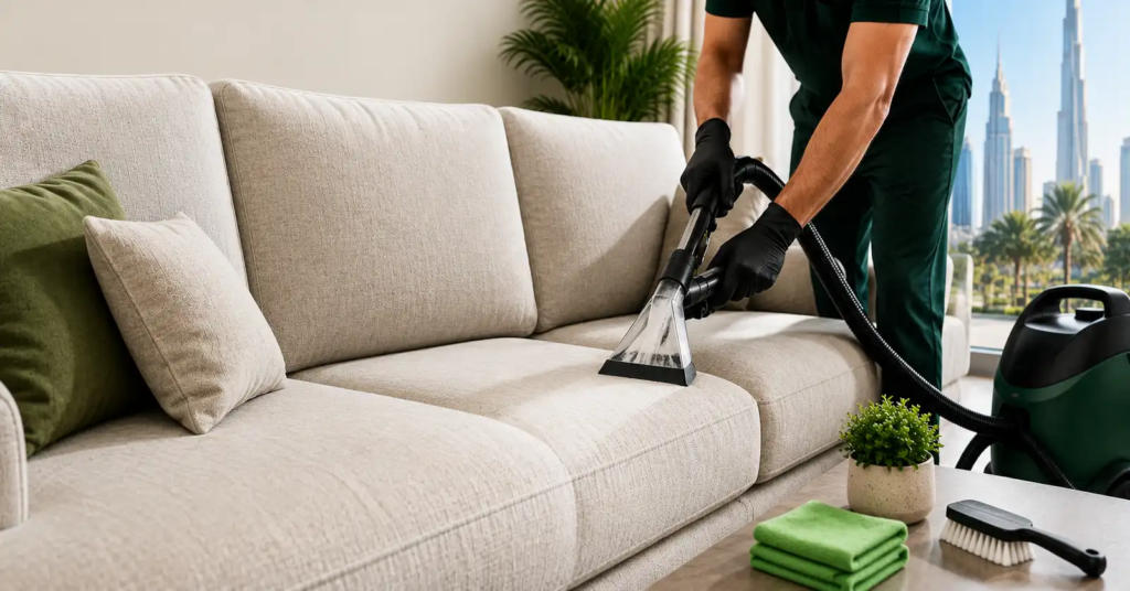 Sofa cleaning Dubai - DIY and professional upholstery care for UAE homes