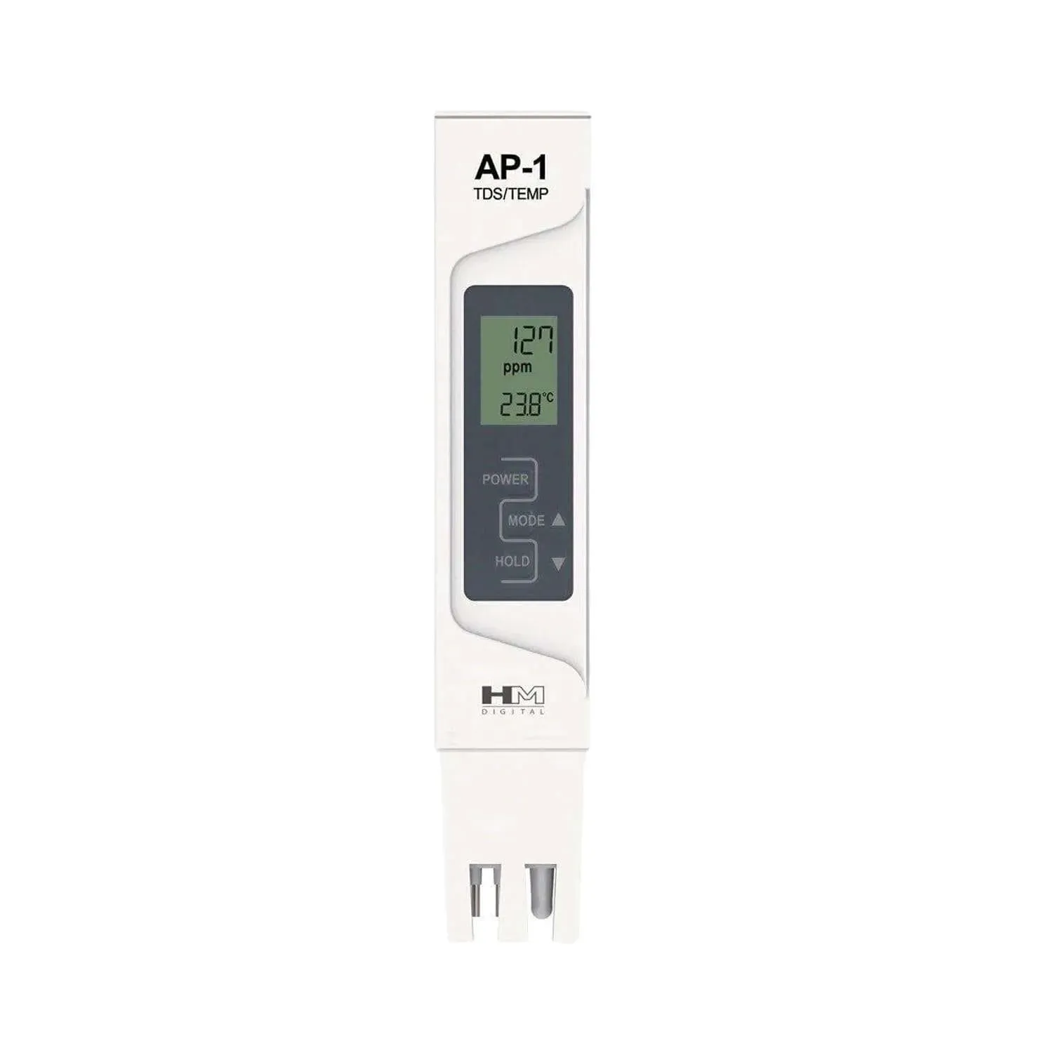 HM Digital AP-1 AquaPro handheld TDS meter with temperature display
