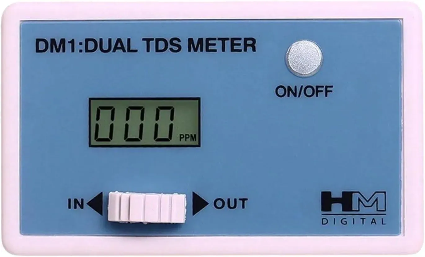 HM Digital DM-1 in-line dual TDS monitor with feed and product water probes