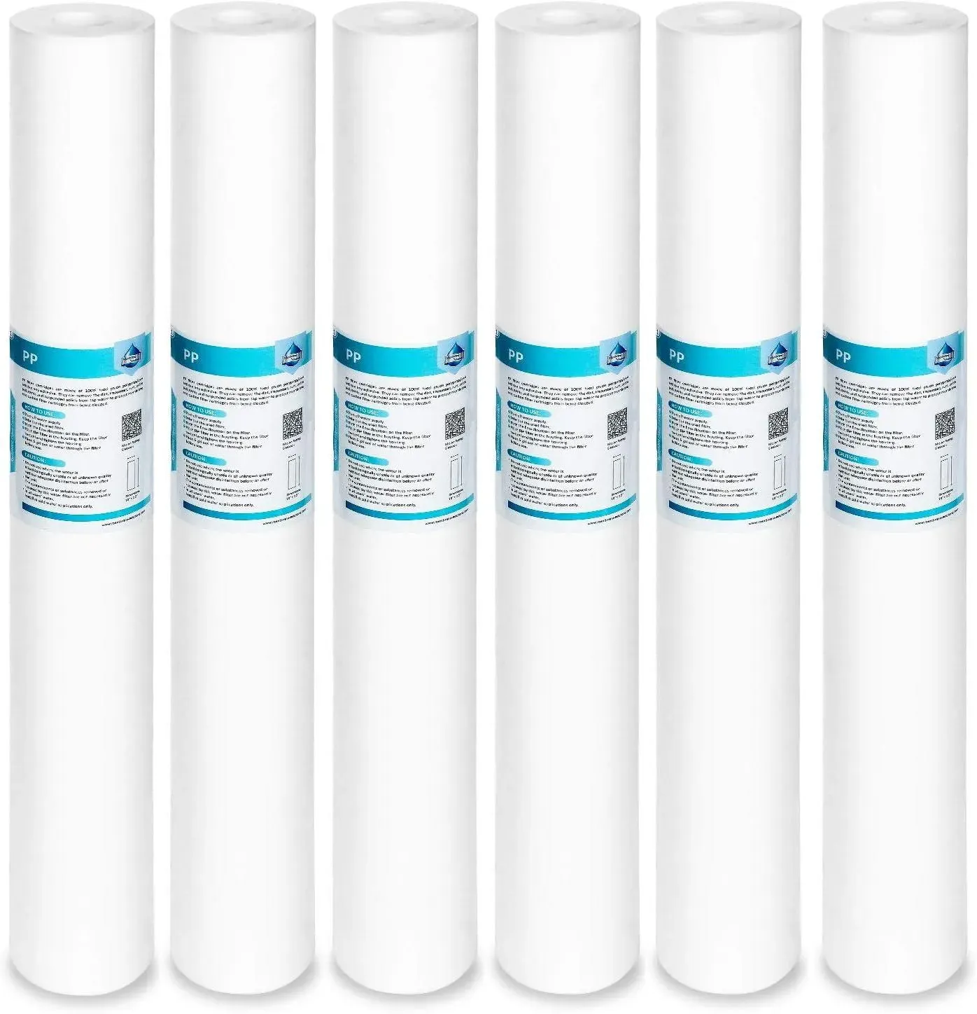 Membrane Solutions 5 micron 20 x 2.5 inch polypropylene sediment water filter cartridges