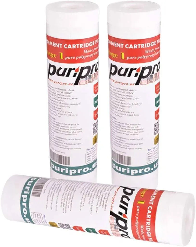 Puri Pro 5 micron 10 x 2.5 inch polypropylene sediment water filter cartridge