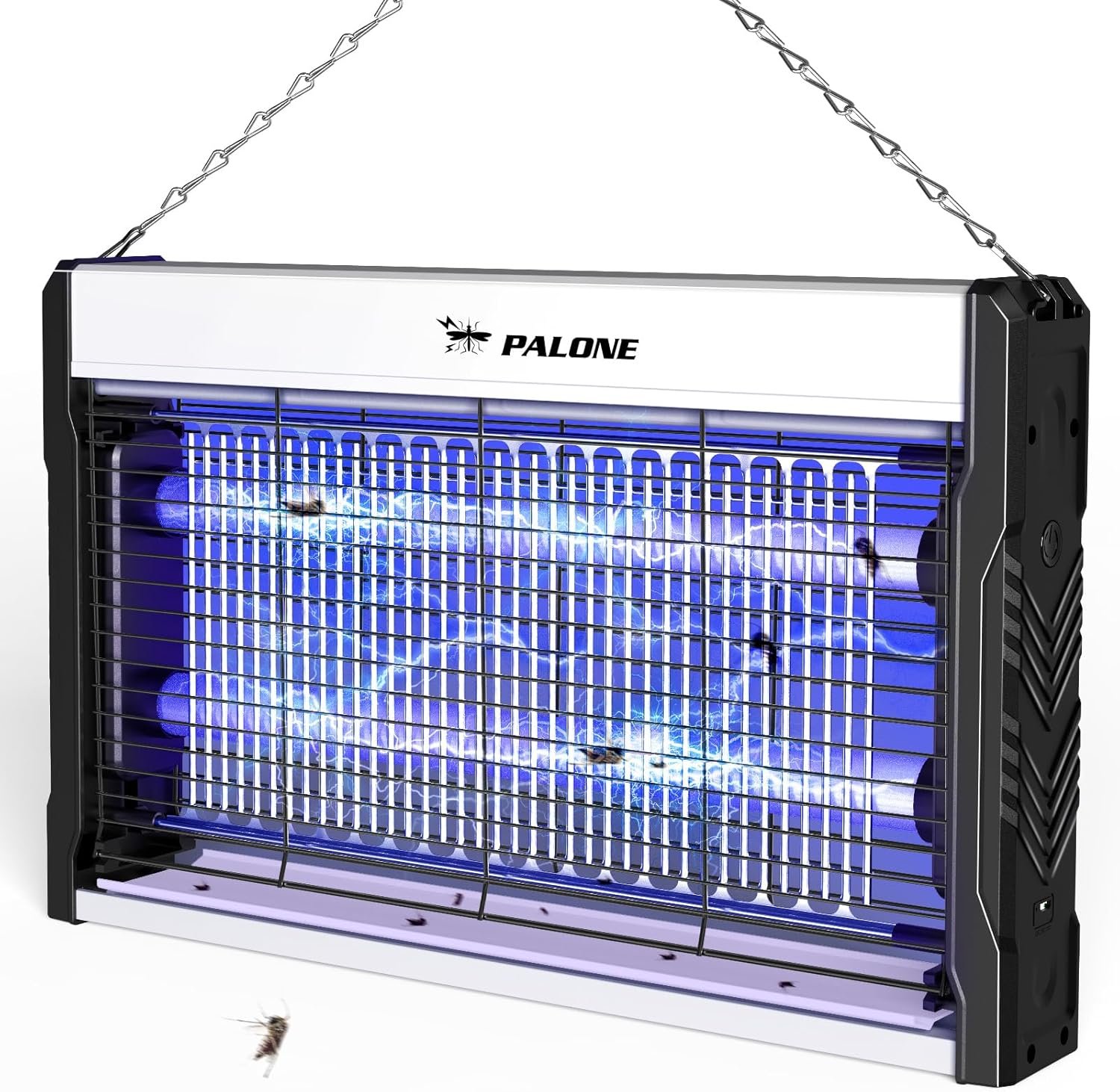 PALONE 3200V electric fly killer with UV lights, protective grid and hanging chain
