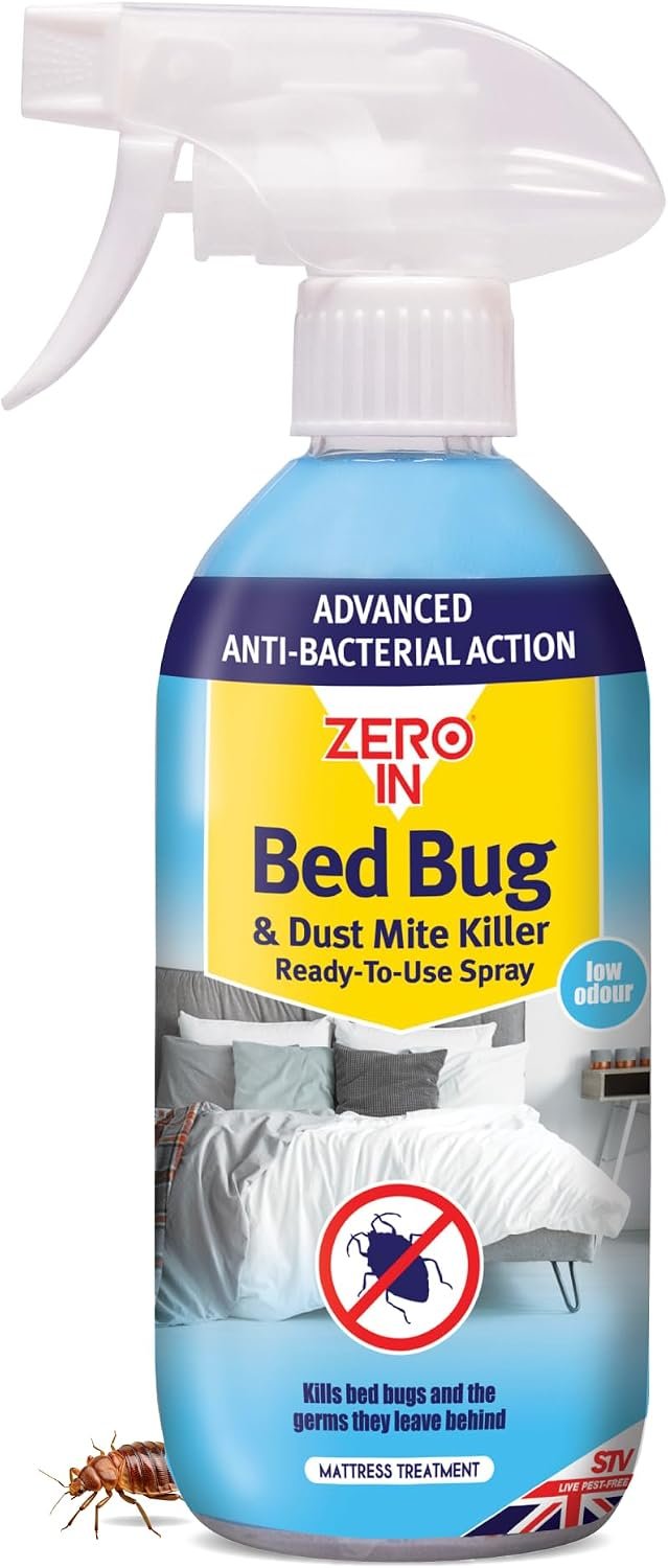 Zero In Bed Bug and Dust Mite Killer 500 ml trigger spray