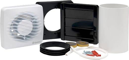 Xpelair DX100 white 100 mm bathroom extractor fan