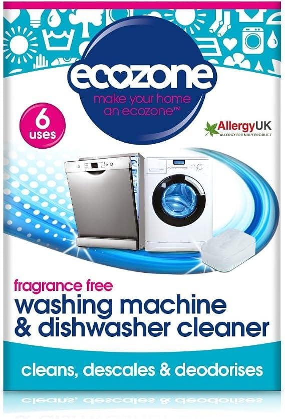 Ecozone washing machine and dishwasher cleaner six-tablet pack