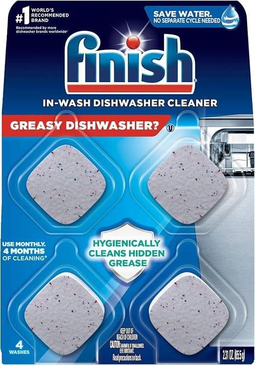 Finish in-wash dishwasher cleaner four-tablet pack
