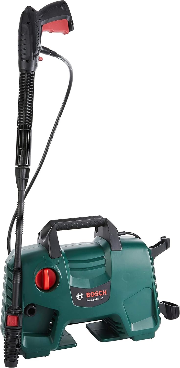 Bosch EasyAquatak 110 pressure washer with supplied accessories