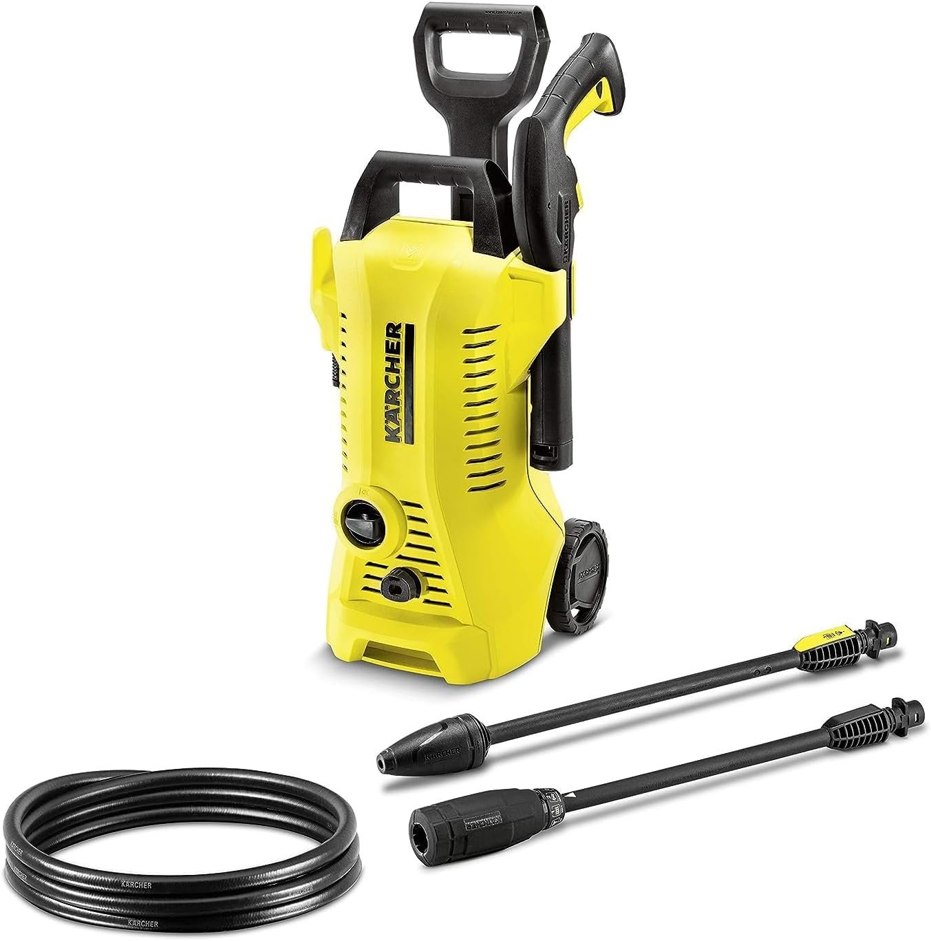 Kärcher K2 Power Control pressure washer with supplied accessories