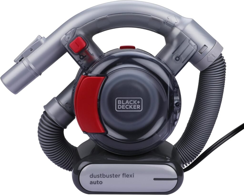 BLACK+DECKER PD1200AV-XJ Flexi Auto 12V car vacuum with flexible hose