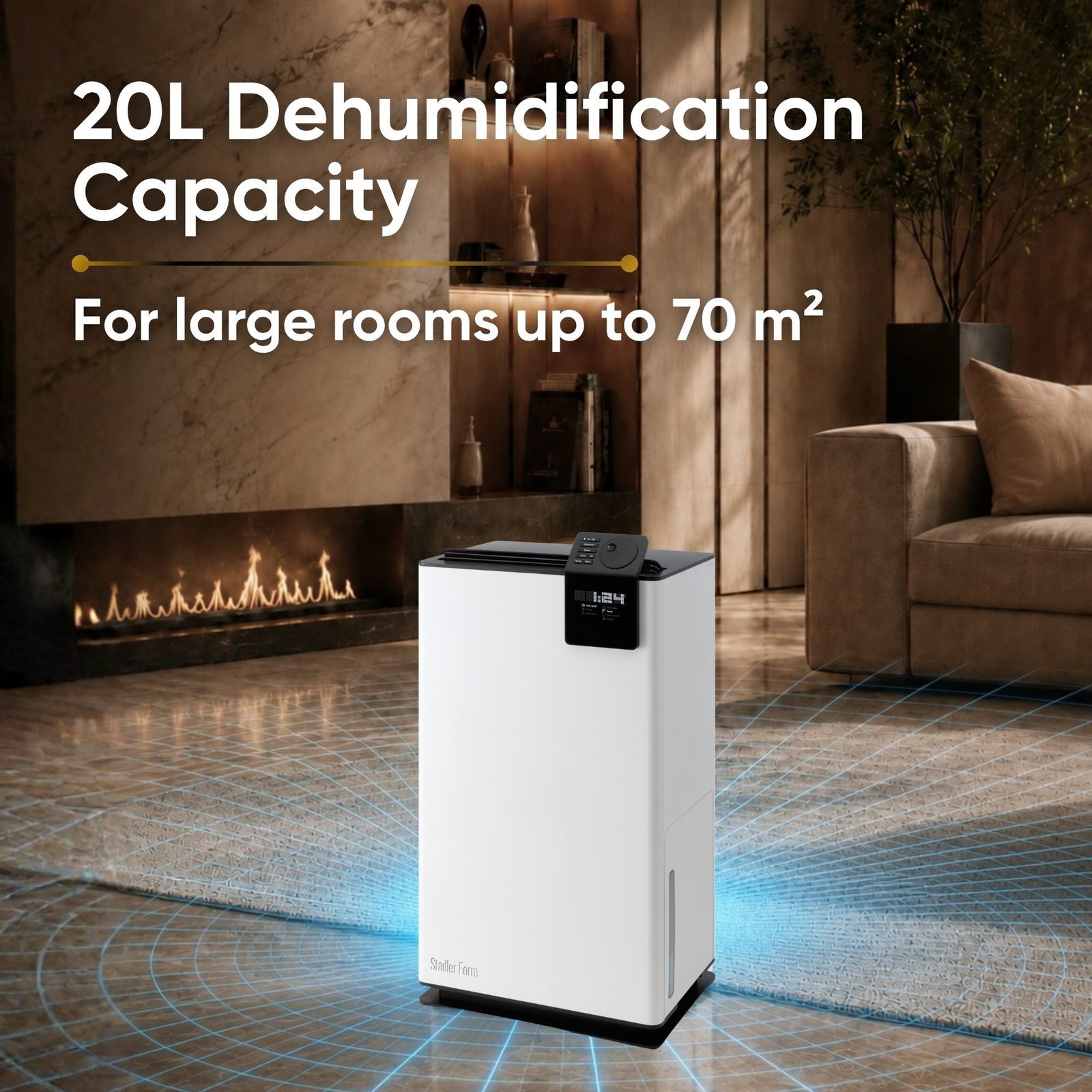 Stadler Form Albert 20L per day dehumidifier for rooms up to 70 square meters